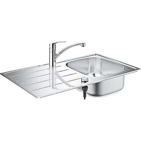 Spülen-Bundle Grohe Eurosmart Edelstahlspüle K200 & Spültischmischer Eurosmart - 31565SD1 (1/3)