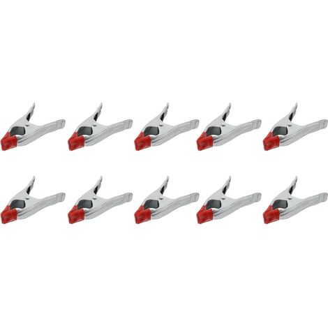 Pince bois 10 pièces fer déverrouillage rapide, pour menuiserie (1/5)