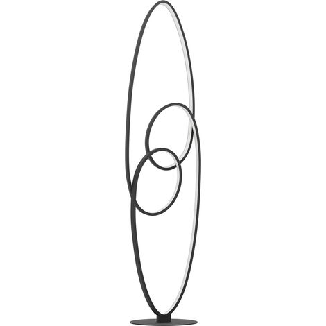 Lampe sur pied LED moderne Gianella 120cm - noir - 901015
