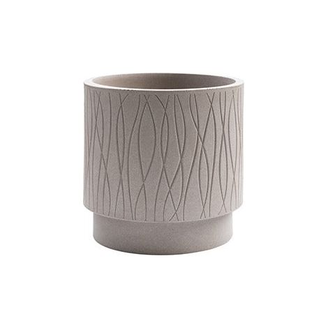 Naturalia Vaso Cilindro 40 Plastecnic Vari Colori - Colore: Avana