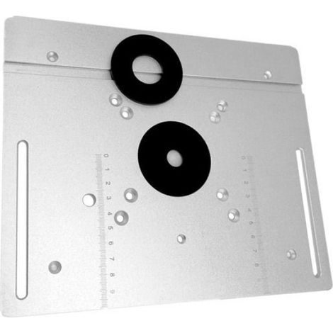 Plaque D'Insertion Routeur - Alliage D'Aluminium - Compatible Routeur 85x85 Mm Et Machine A Tailler 70x60 Mm - 1 Unite (1/5)
