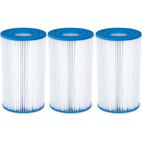 Cartouches filtrantes (lot de 3) pour piscine et climatisation, accessoires pour pompes à eau filtrantes (différentes séries), cartouches filtrantes pour la circulation (1/4)