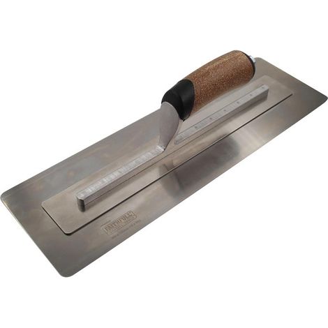 Faithfull PTFLEX16C Flex Finishing Trowel with Cork Handle – 400mm (16-inch) Professional Quality (1/4)