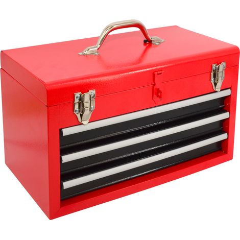 Awtools skrzynka narzędziowa metalowa 3 szuflady 48x22x24,5cm (1/5)