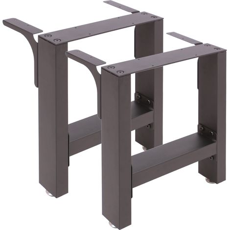 Base per panche verniciatura a polvere nero 40x43cm Telaio quadrato panca (1/5)