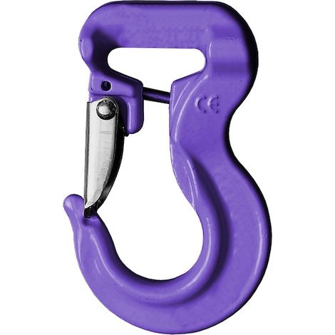 Crochet linguet J 40 mm pour élingue ronde 1 tonne - PMS INDUSTRIE