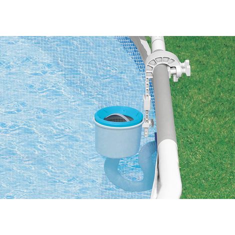 Accessoires de piscine INTEX nettoyeur de surface de piscine extracteur de flotteur mural collecte de débris écumoire de piscine une pièce (1/2)