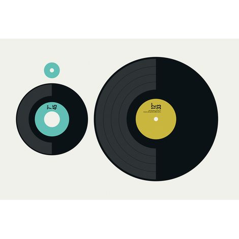 Papier peint panoramique vinyle noir & beige Tapisserie panoramique design pour salon Papier peint panoramique année 70 rétro pour chambre (1/2)