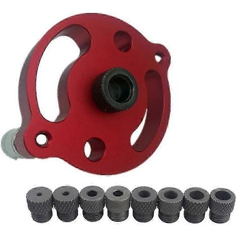 Gabarit de positionnement pour tenons à trous verticaux en menuiserie, outil de positionnement de poinçon de guidage de perçage autocentrant, gabarit de bricolage pour le travail du bois de 3, 4, 5, 6 (1/5)