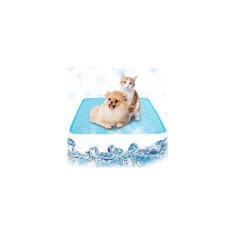 Tapis Rafraichissant Chien Gel Non Toxique, Tapis Rafraichissant Chat Keep Cool, Tapis Refrigerant pour Chien, Tapis Refroidissant pour Chien, Tapis Froid pour Chien Tissu Pet Cooling (1/5)