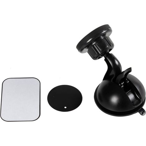 Porta telefono per auto Planet, universale e magnetico con calamite, regolabile 360 gradi nero (1/5)