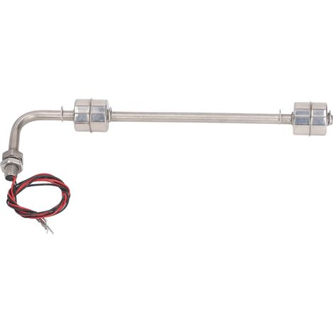 Schwimmer-Wasserstandsschalter aus Edelstahl, Doppelpunkt-Flüssigkeitsstandssensor, AC/DC 0–110 V, 250 mm / 9,8 Zoll (1/5)