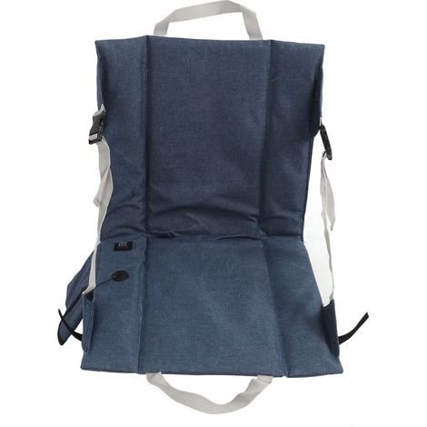 Coussin chauffant pliable à 3 niveaux de température, doux et portable, pour chaise avec dossier, idéal pour les stades, le camping médical et autres situations d'urgence. (1/5)