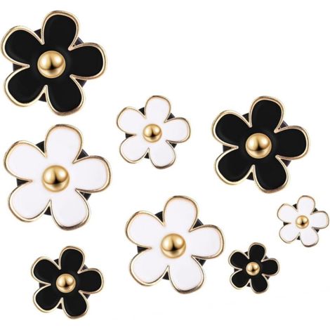 Clip Diffuseur Ventilation - Design Pâquerette - Pour Parfum Voiture - Compatible Toutes Climatisations - Lot de 8 (1/5)