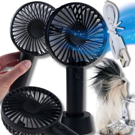 Mini ventilatore USB portatile, ideale per viaggi e spiaggia. (1/5)