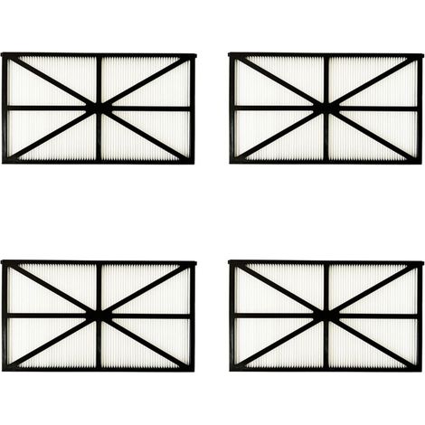 Lot de 4 Panneaux Filtres pour Robot Tiger Shark - RCX70101PAK2 - Noir (1/3)