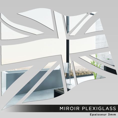 Miroir Plexiglass - Drapeau anglais - 60x70 cm (1/2)