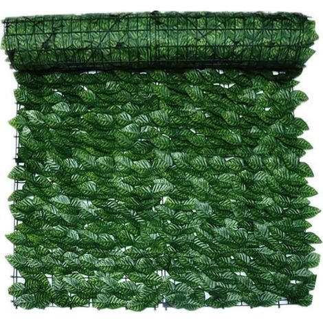 Haie Artificielle - MXZZAND - Couleur Vert - PVC stabilisé aux UV - 0,5 3 mètres (1/4)