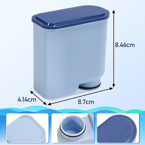 Wolketon 2x Waterdrop Ersatzwasserfilter für Philips AquaClean CA6903/10 SÜD, Kompatibel mit Saeco Philips Kaffeevollautomaten (1/2)