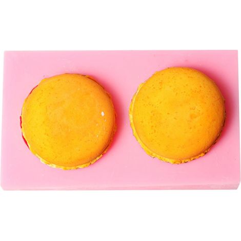 Silikon-Kuchenform mit Macaron-Muster, DIY-Werkzeug zum Backen, für Kerzen und Desserts, wiederverwendbare Backform, Bastelset (1/3)