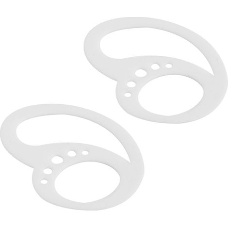 1 paire de crochets d'oreille anti-chute, clips de fixation antidérapants pour casque Bluetooth, blanc (1/5)