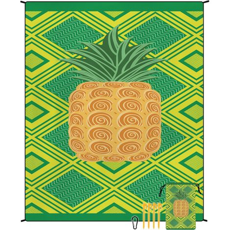 Tapis de plage en microfibre style bohème, séchage rapide, résistant à l'eau et à l'humidité, idéal pour les pique-niques et le camping. Tapis de plage 2 (1/4)