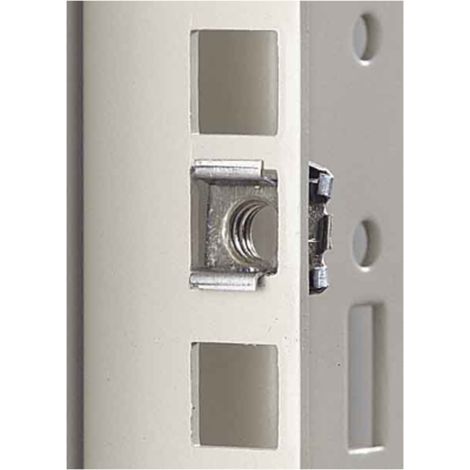 Rittal EL 2094.200 écrous à cage M6 métal argenté 50 pcs