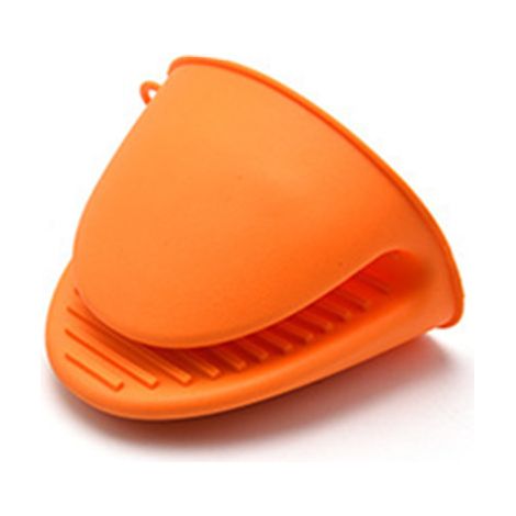 Silicone Pot Holder Four Mini Gants Cuisine Anti-Brlure Clip - 2 Pièces (orange) (1/5)