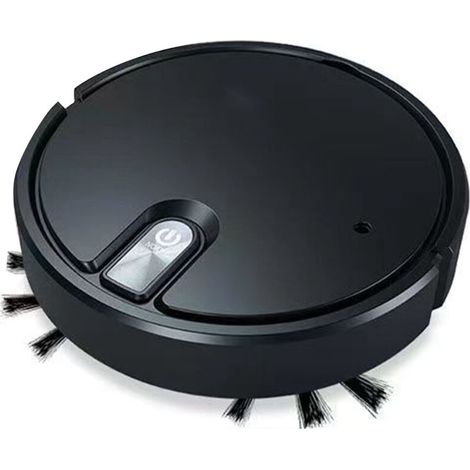 Robot aspirador automático con funcionamiento silencioso, filtración por nebulización inteligente y batería negra (1/5)
