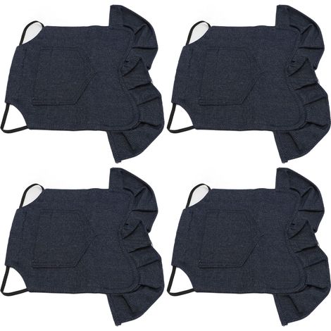 Tablier de protection pour volaille en denim double couche respirant, fait main, lot de 4. (1/5)