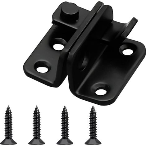 Loquet Porte Cadenas,Noir Porte à Pêne Petite Antivol Loquet Acier Inoxydable Cadenas Moraillon Loquet Serrure Portillon Exterieur pour Portes (1/5)