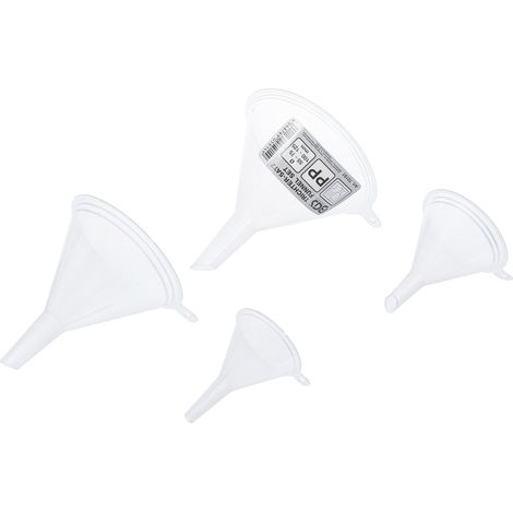Trichter BGS 70191 Set 4 Transparent Polypropylen (1/4)
