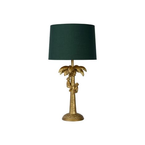 Lampe de table Extravaganza Coconut Or avec un chapeau vert - 10505/81/02 (1/3)