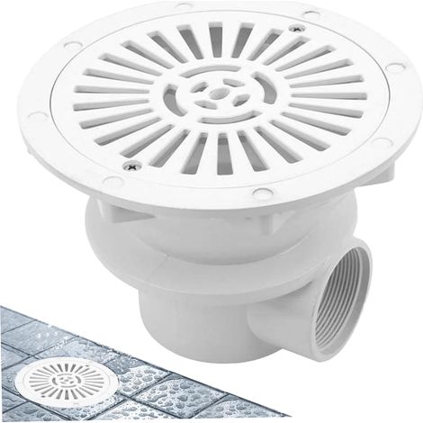 Bonde de fond de piscine, couvercle de bonde rond universel pour piscine enterrée, accessoires de drainage G2 pour piscine souterraine, bassin et aquarium, blanc