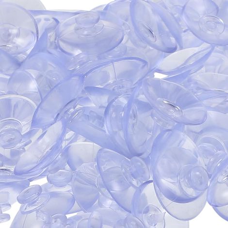 Petites Ventouses en Pvc Robustes et Réutilisables pour Verre, 100 Pièces, Crochets à Ventouse Cuisine et Salle de Bain (1/5)