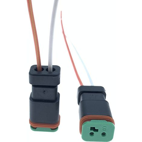 Suitable for Caterpillar excavator headlight wires and plugs, Sany, Liugong, Hyundai, Volvo, Doosan, XCMG boom lights (1/4)