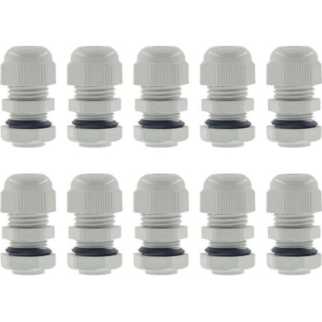 Joints de décharge de contrainte en nylon NPT 10 1/2 pouces, boîte de jonction à serrage réglable, étanchéité IP68, courroie de protection, certifications CE et RoHS, blanc (1/5)