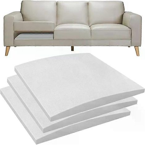 Kit de support pour coussins de canapé ABKP, ensemble de 3 pièces, pour réparer les canapés et les chaises affaissés, en mousse blanche. (1/5)