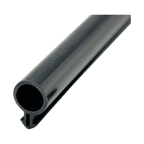 Joint d’étanchéité en plastique et acier pour porte et fenêtre de 10 m, en caoutchouc de silicone, bourrelet de porte et fenêtre, arrêt de courant d’air, bulbe creux, garniture tubulaire à barbe en O (1/5)