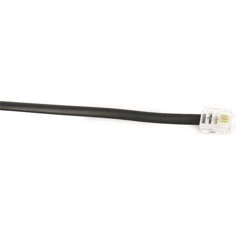 Telefon-Anschlusskabel, 6P4C, 3m, schwarz