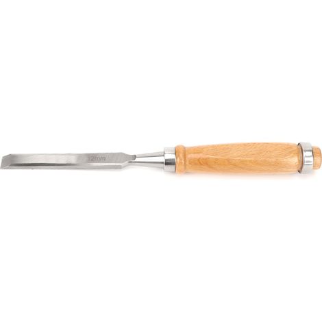 Ciseau à bois, manche en bois, lime en acier, outil professionnel pour le travail du bois, Cr V 12 mm (1/5)