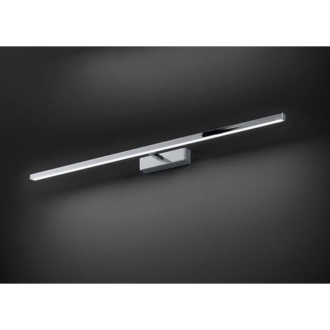 Applique LED 24W Série 8044 Chrome Poli L.102cm avec Diffuseur Orientable 300° et Technologie CCT 3000K/4000K/6000K pour Intérieur - Par Perenz