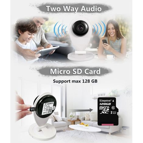 Mini Ip Wifi Sd Dvr Wireless Camera Wifi Hd Ir Smartphone Audio Cam Baby Monitor (1/5)