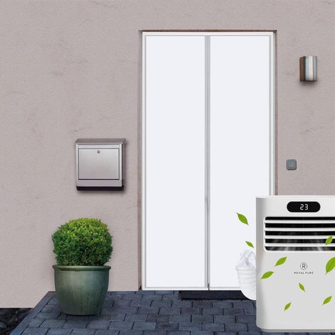 1pcs Joint de Porte pour Climatiseur Mobile, Joint de Porte pour Climatiseur avec Rallonge de Tuyau Cousue, Kit Calfeutrage (90x210cm) (1/5)