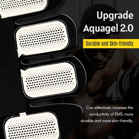 Stimulateur Abs Intelligent Entraîneur De Toner Musculaire Abdominal 6 Modes 9 Niveaux D'intensité Corps Fitness Mise en Forme Patch De Massage Unisexe Alimenté par Batterie (1/5)