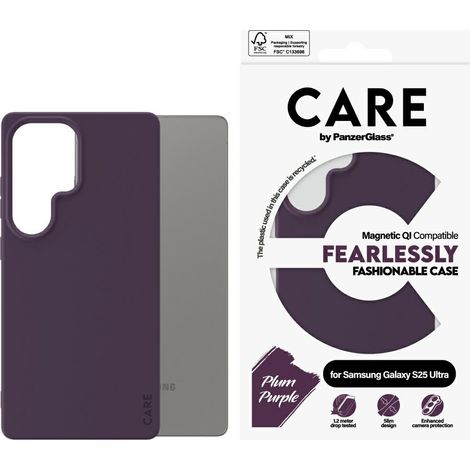 Samsung Galaxy S25 Ultra PanzerGlass Fashion Qi Hülle Lila (1/4)