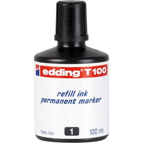 Edding 877174 - Bottiglia d'inchiostro per Pennarello Edding 1000ML nero