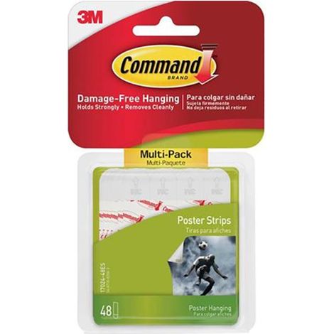Command 7100336851 17024-48 Poster Strips Value Pack x 48 7100336851 COM0760