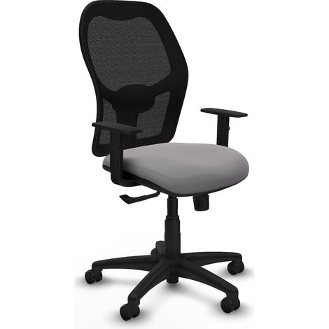 Chaise de bureau piqueras y crespo Alocén noir maille et cuir synthétique (1/2)