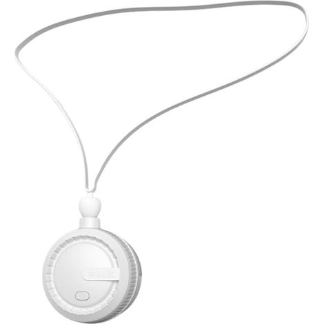 Ventilateur de cou portable 3 vitesses rechargeable sans pales, ventilateur mains libres léger pour voyage et sport extérieur,Blanc (1/5)